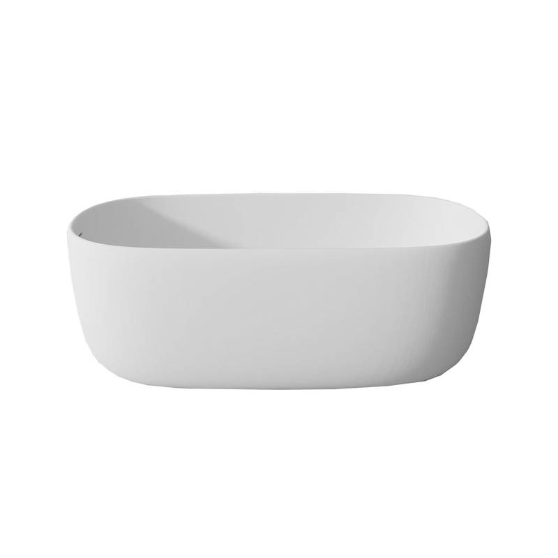 Modern Soaking Bathtub in White
