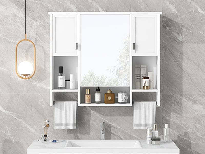 Sleek Wall-Mounted Bathroom Storage & Mirror Cabinet
