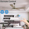 Sleek Wood Ceiling Fan with Light & Remote Control