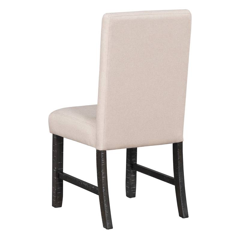 Retro Chic Dining Set with Expandable Table and Cozy Chairs