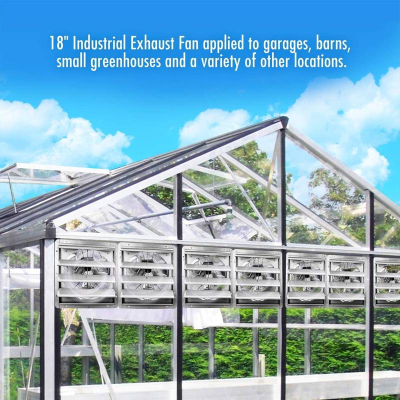 Powerful Silver Shutter Exhaust Fan