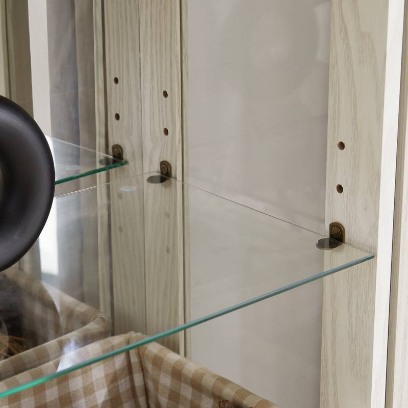 Illuminated Curio Cabinet with Adjustable Shelves