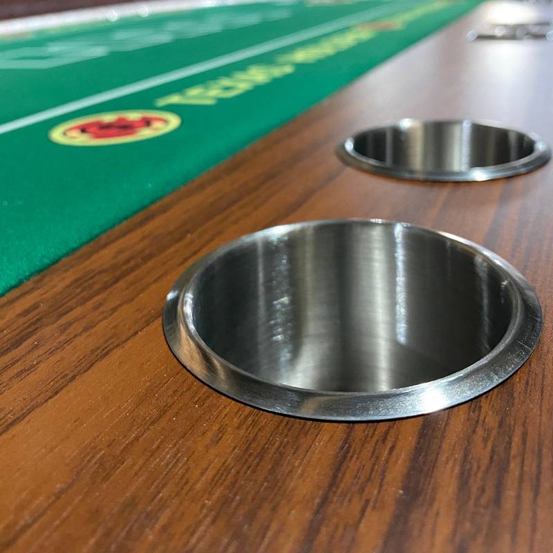 Elegant Poker Haven: LED Oval Table for Ultimate Game Nights