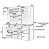 Stylish Buffet & Coffee Bar Storage with Hutch and Power Outlet
