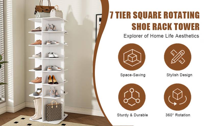 Spin 'n' Store Shoe Tower