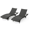 Salem Wicker Chaise Lounge Duo