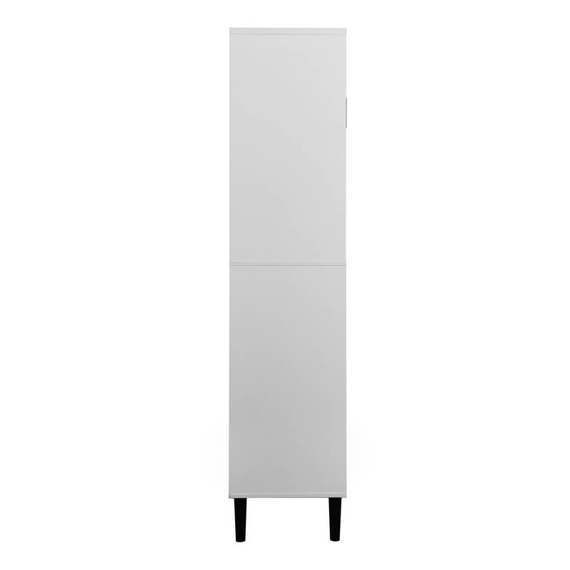 Elegant Glass-Front Storage Bookcase