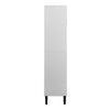 Elegant Glass-Front Storage Bookcase