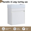 Sleek Wall-Mounted Bathroom Vanity with Soft-Close Door & White Sink