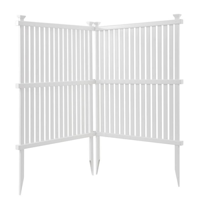 Chic Privacy Panels for Your AC & Trash Can