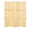 Bamboo Breeze Folding Room Divider with Shelves