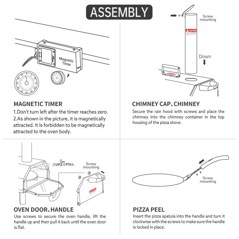 Outdoor Rotating Pizza Oven & Carry Bag