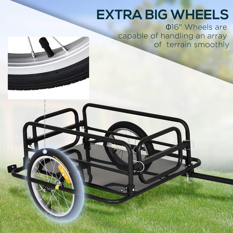 Heavy-Duty Bike Cargo Trailer - Foldable and Versatile