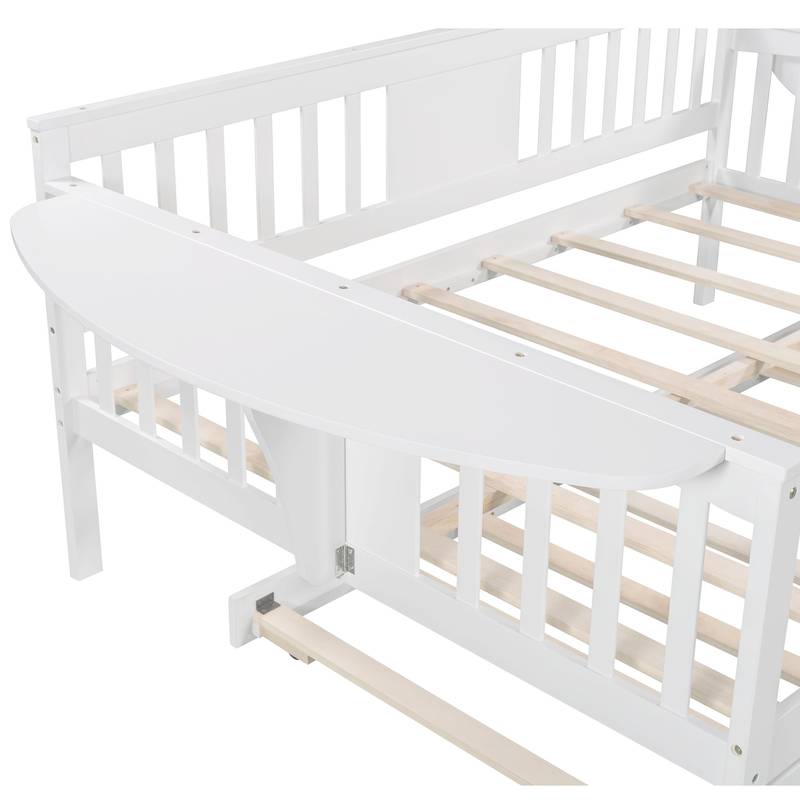 Charming White Daybed with Trundle