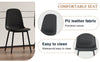 Sleek Black Dining Chair Set - Modern Comfort in Every Seat!