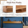 Cozy Pine Fireplace Shelf
