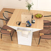 Stylish Rolling Kitchen Island with Drop Leaves and Storage