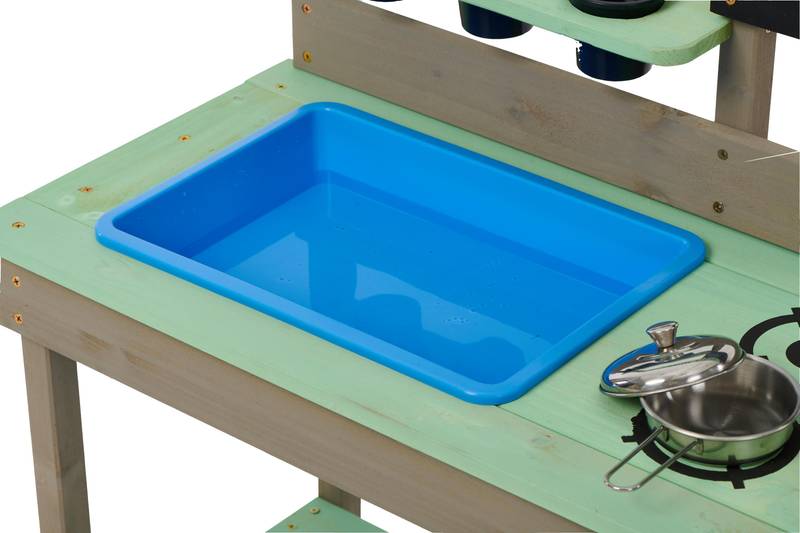 Outdoor Wooden Play Kitchen & Water Set for Kids