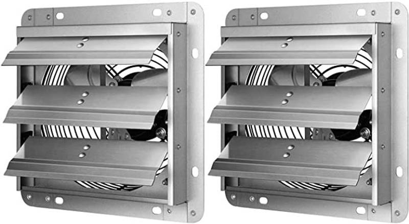 Silver High-Speed Shutter Fans - Twin Pack