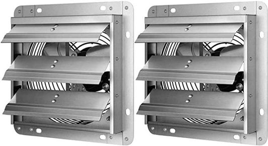 Silver High-Speed Shutter Fans - Twin Pack