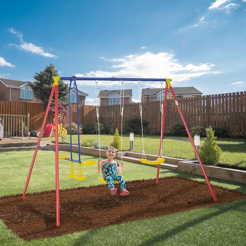 Outsunny Fun Swing Set Adventure
