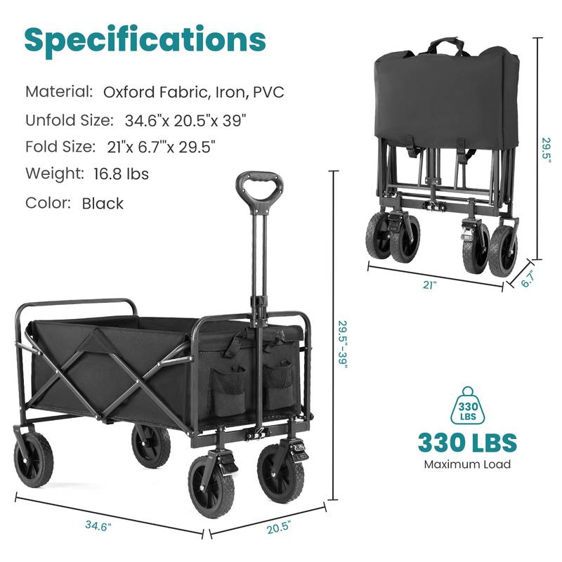 Versatile Foldable Grocery Wagon