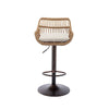 Chic Adjustable Bar Stools - Set of Two in Beige