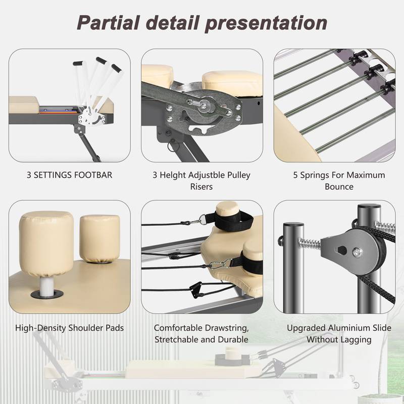 Compact Pilates Reformer: Home Workout Haven