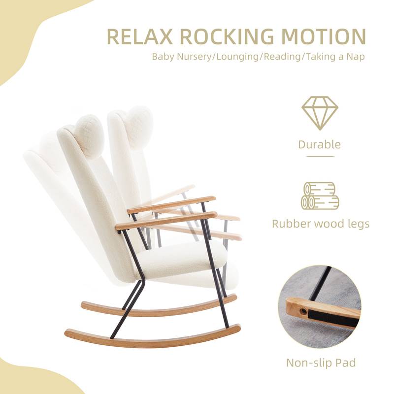 Cozy Teddy Rocker Chair