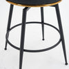 Stylish Gray Swivel Bar Stools with Metal Accents
