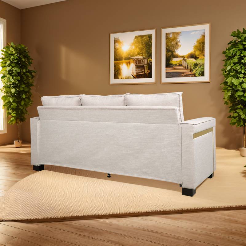 Cozy Contemporary Beige Sofa
