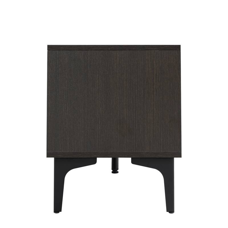 Chic LED TV Console with Stylish UV Drawers