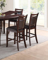 Stylish Mid-Century Bar Stools with Plush Faux Leather Seats