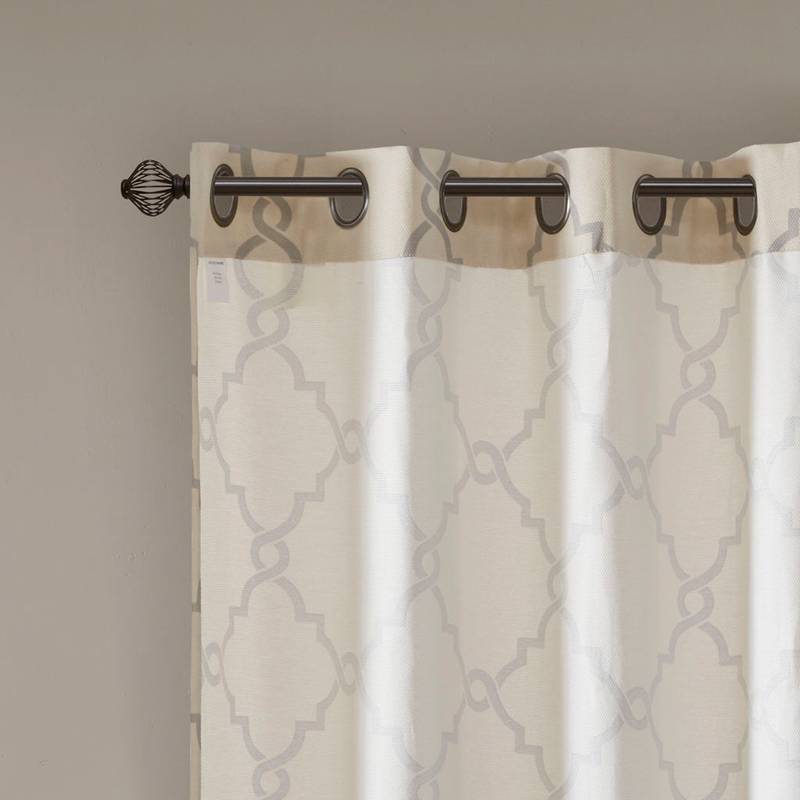 Fretwork Grommet Curtain Panel