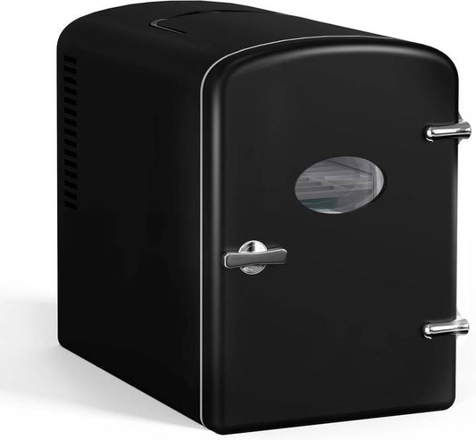 Chill & Warm Mini Fridge with Window - Eco-Friendly & Compact!