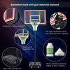 Glow & Shoot: Adjustable Portable Basketball Hoop for All Ages