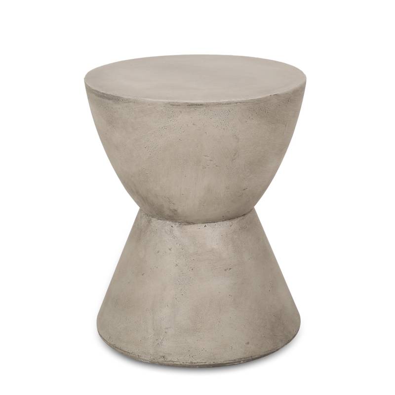 Chic Grey Outdoor Side Table