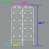 Flower Power Trellis Duo - Rustproof Climbing Support for Your Garden