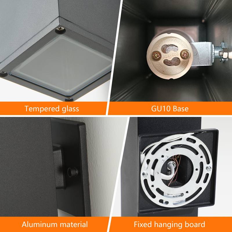 Modern Outdoor Wall Lights - Stylish & Weatherproof Duo