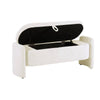 Cozy Cream Storage Ottoman