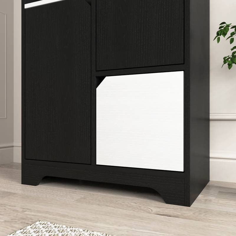 Sleek Storage Bookcase with Doors & Drawer