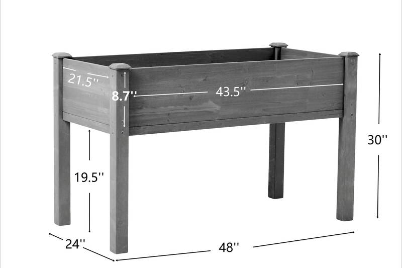 Eco-Friendly Elevated Garden Bed for Easy Planting