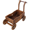 Rolling Wooden Garden Cart