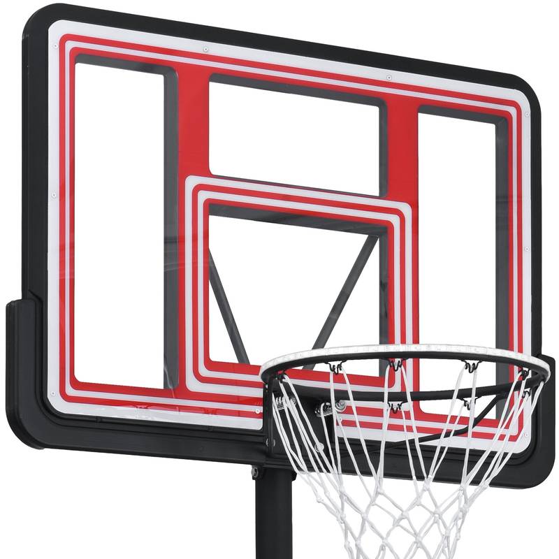 Glow & Shoot: Adjustable Portable Basketball Hoop for All Ages