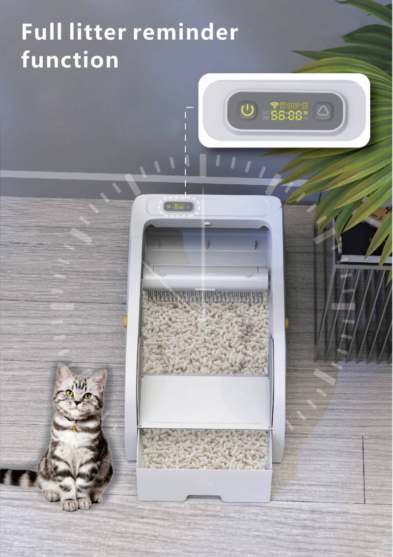 Easy Access Smart Cat Litter Box