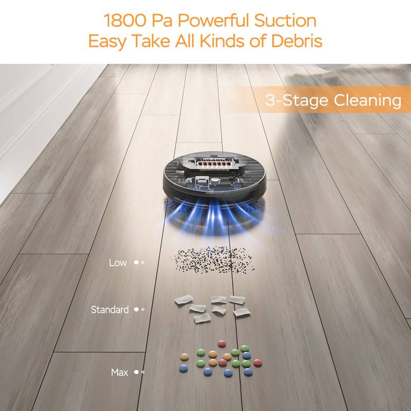 SmartClean G6 Robot Vacuum: Sleek, Powerful, and App-Controlled!