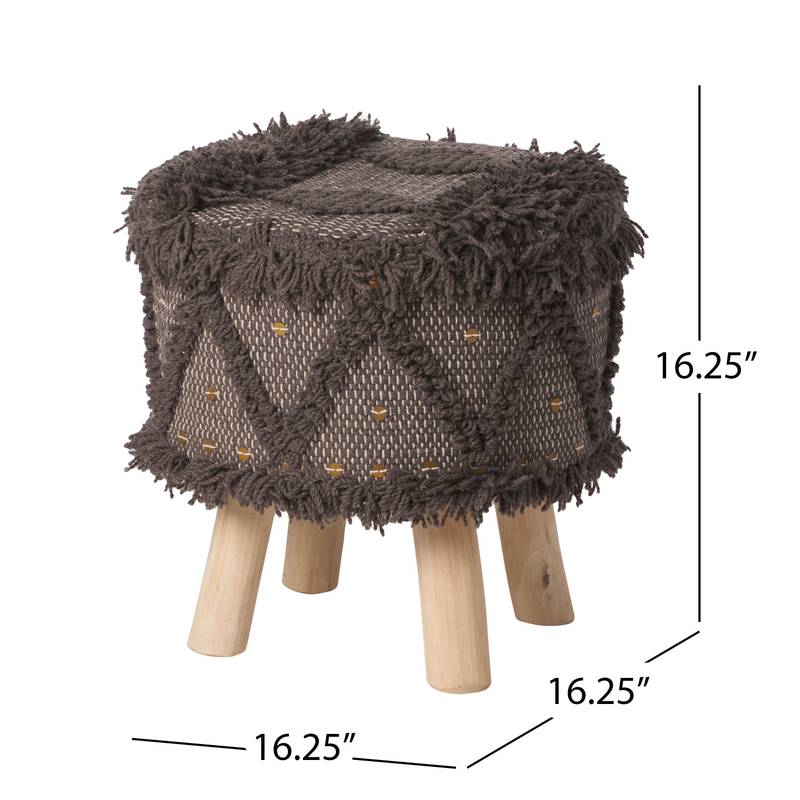 Cozy Chic Wool & Cotton Stool