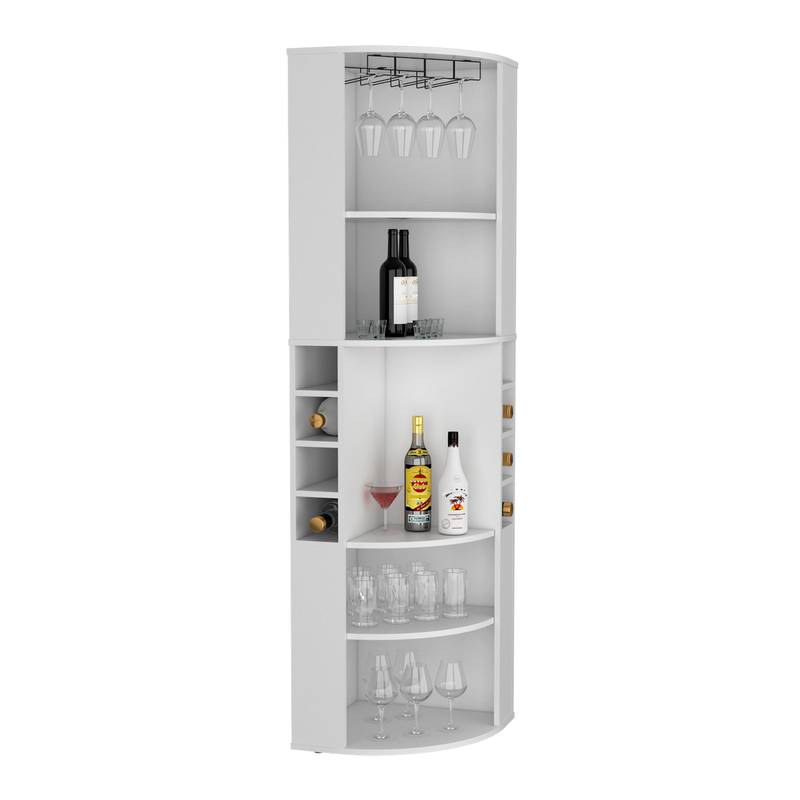 Corner Elegance Bar Cabinet