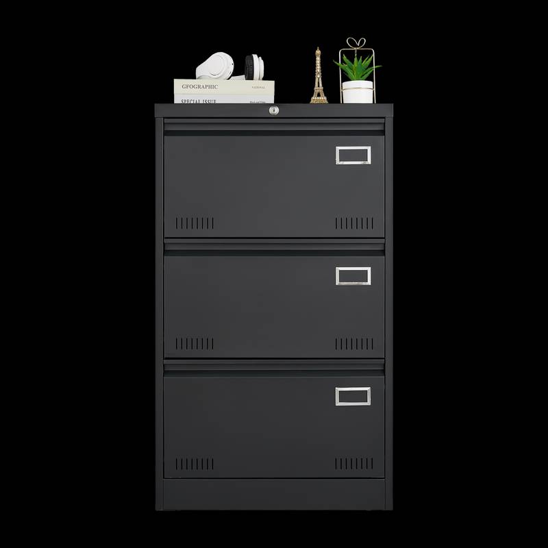 Secure & Stylish 3-Drawer Filing Cabinet