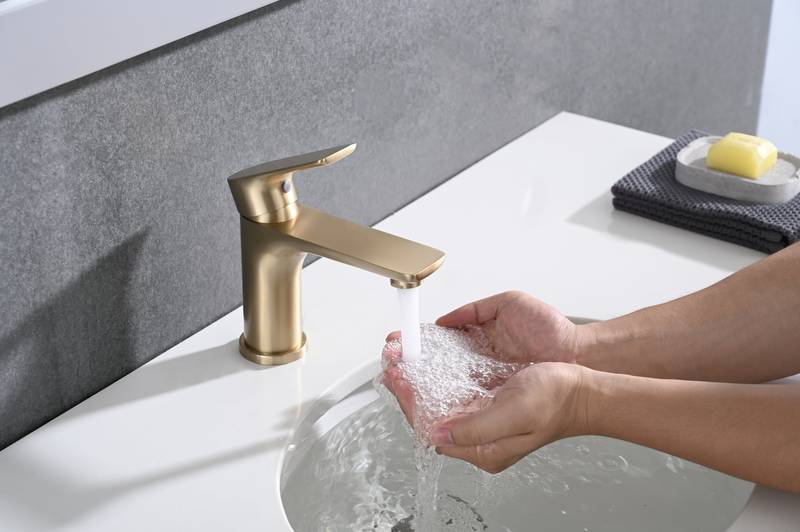 Sleek Single-Handle Sink Faucet